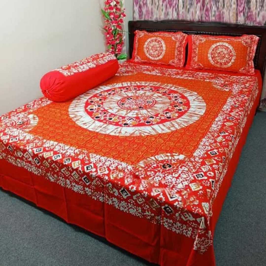 Exclusive 100% Cotton Bed Sheet 7.5 feet by 8 feet