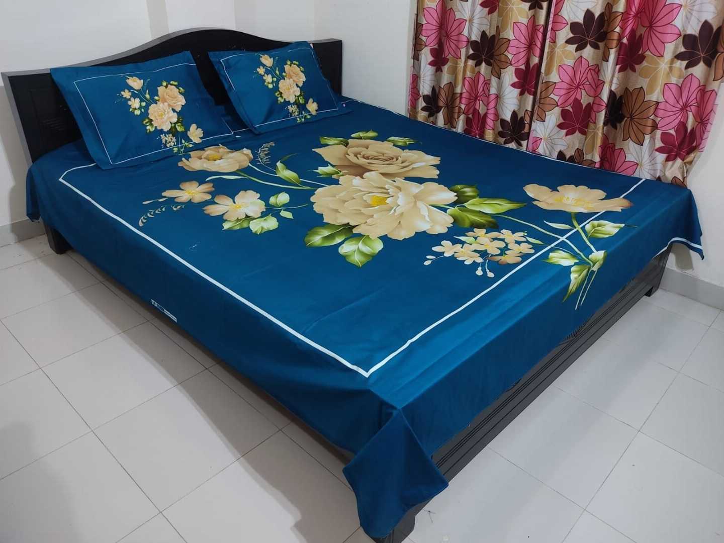 Exclusive 100% Cotton Bed Sheet 7.5 feet by 8 feet