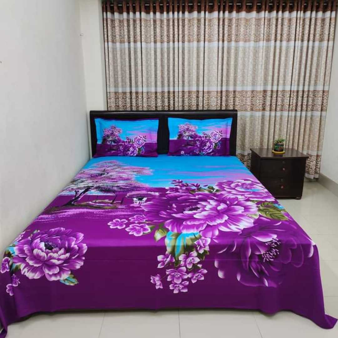 Exclusive 100% Cotton Bed Sheet 7.5 feet by 8 feet