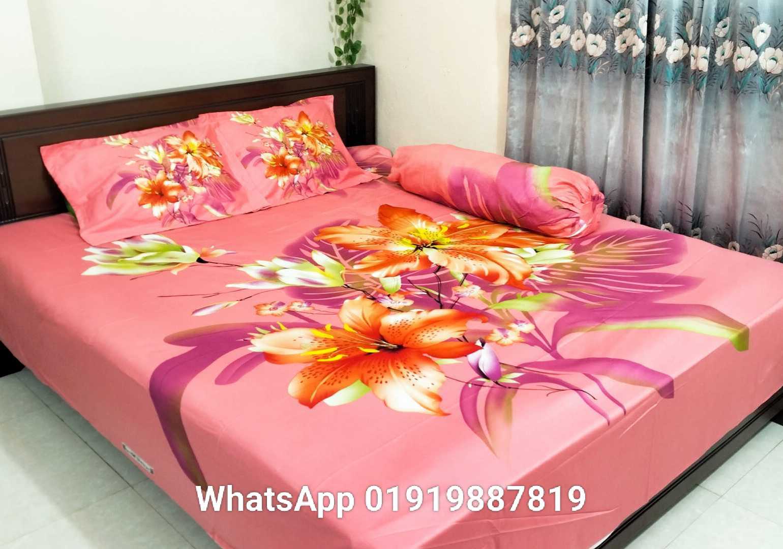 Exclusive 100% Cotton Bed Sheet 7.5 feet by 8 feet