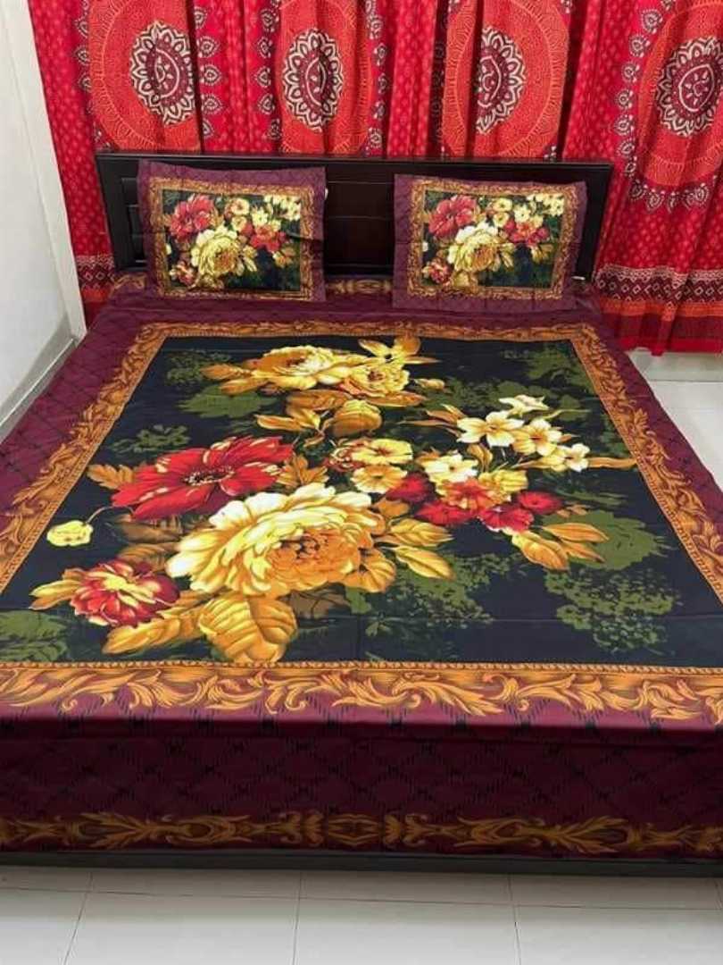 Exclusive 100% Cotton Bed Sheet 7.5 feet by 8 feet