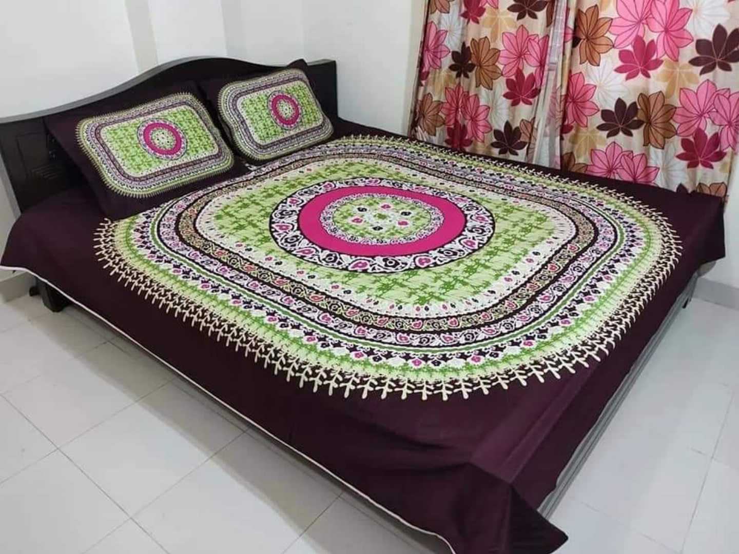 Exclusive 100% Cotton Bed Sheet 7.5 feet by 8 feet