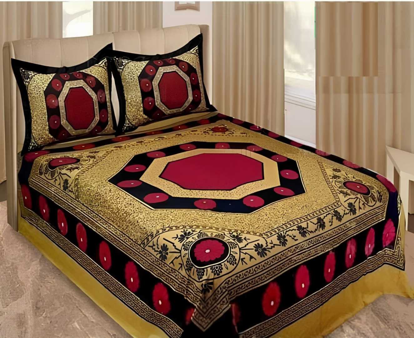 Exclusive 100% Cotton Bed Sheet 7.5 feet by 8 feet
