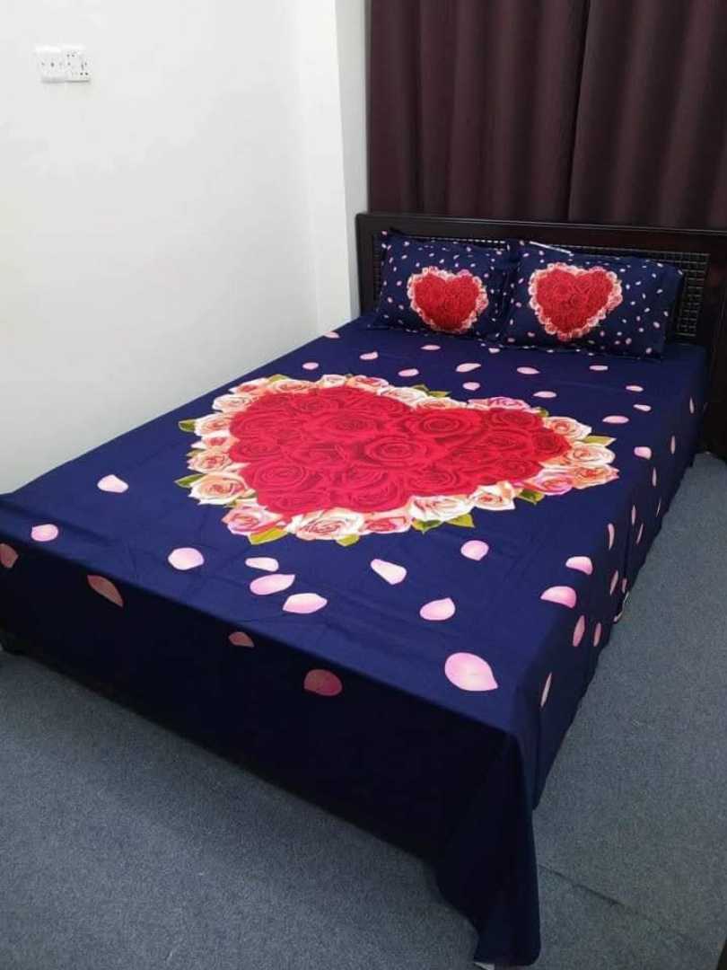 Exclusive 100% Cotton Bed Sheet 7.5 feet by 8 feet