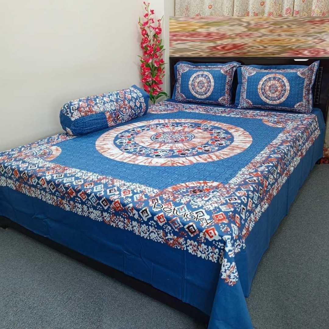 Exclusive 100% Cotton Bed Sheet 7.5 feet by 8 feet