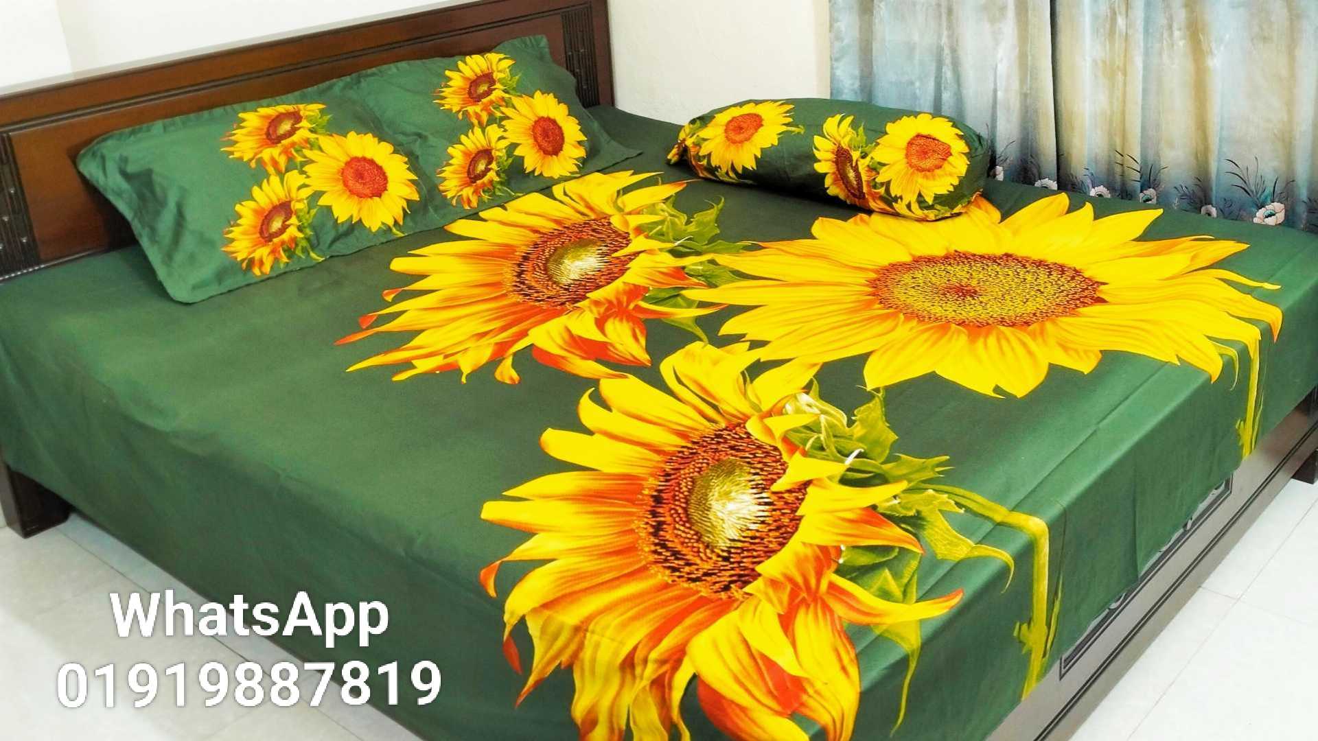 Exclusive 100% Cotton Bed Sheet 7.5 feet by 8 feet