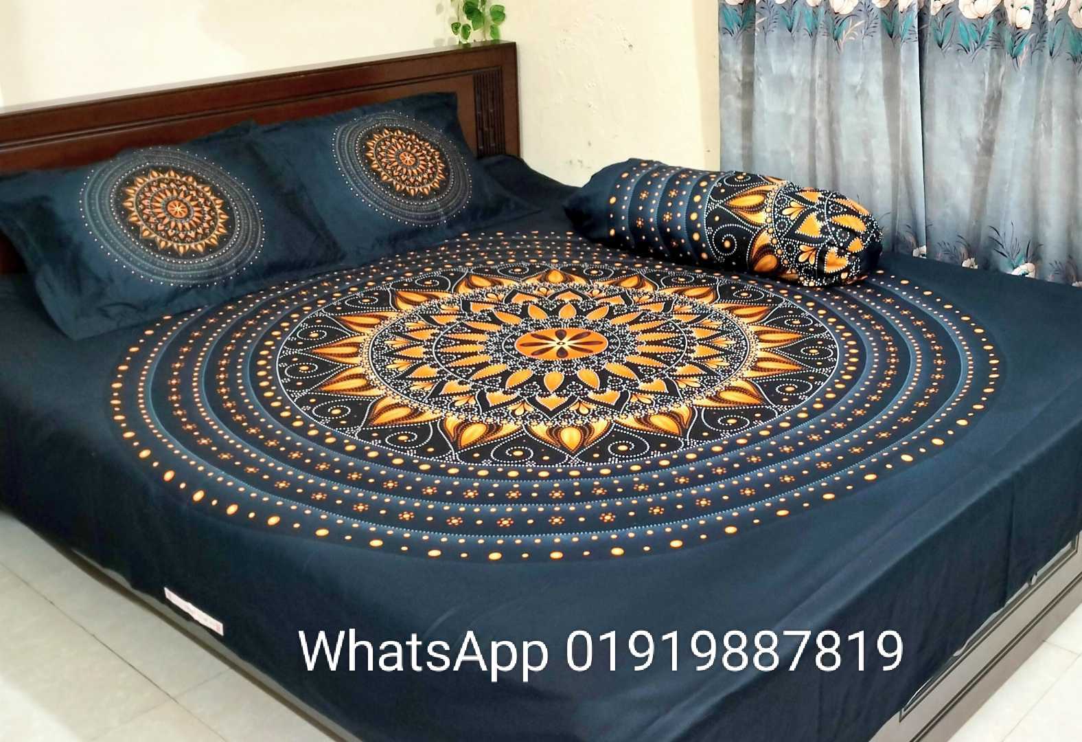 Exclusive 100% Cotton Bed Sheet 7.5 feet by 8 feet