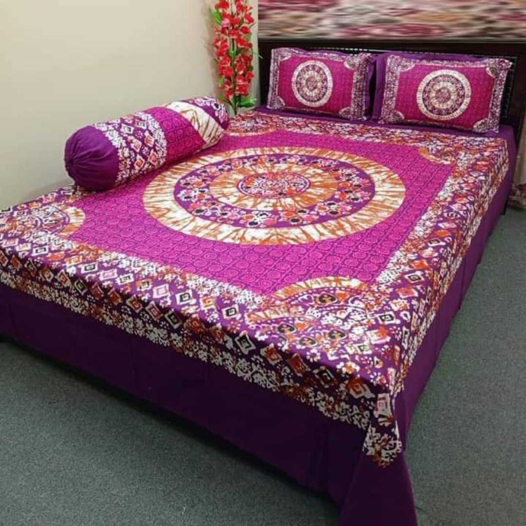 Exclusive 100% Cotton Bed Sheet 7.5 feet by 8 feet