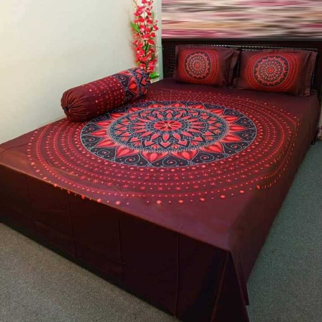 Exclusive 100% Cotton Bed Sheet 7.5 feet by 8 feet