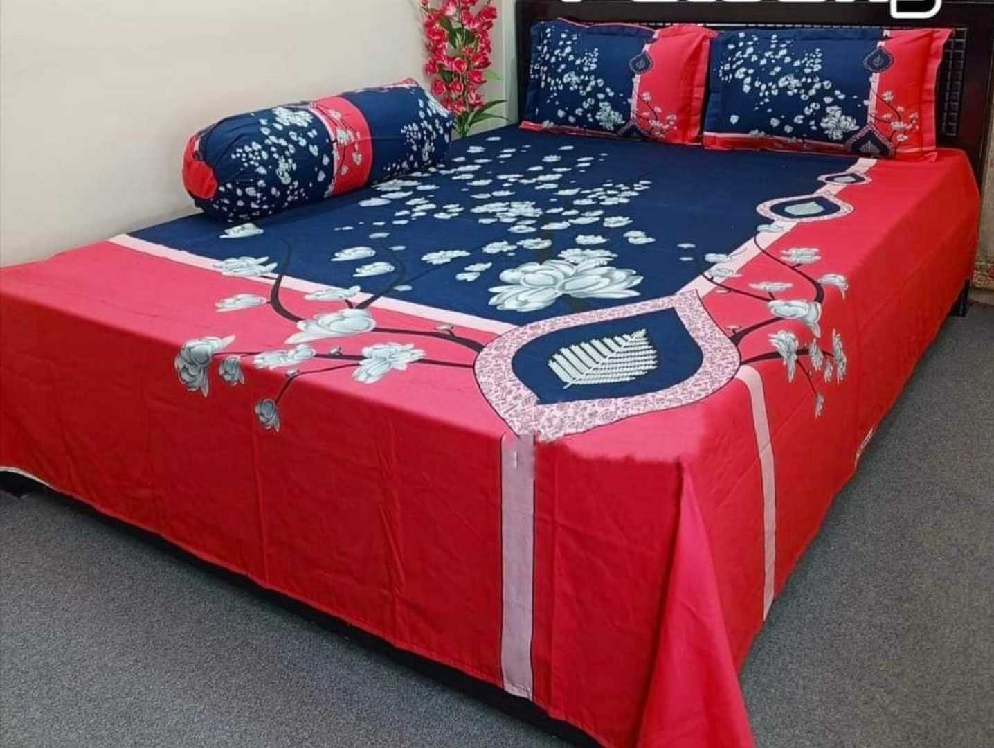 Exclusive 100% Cotton Bed Sheet 7.5 feet by 8 feet