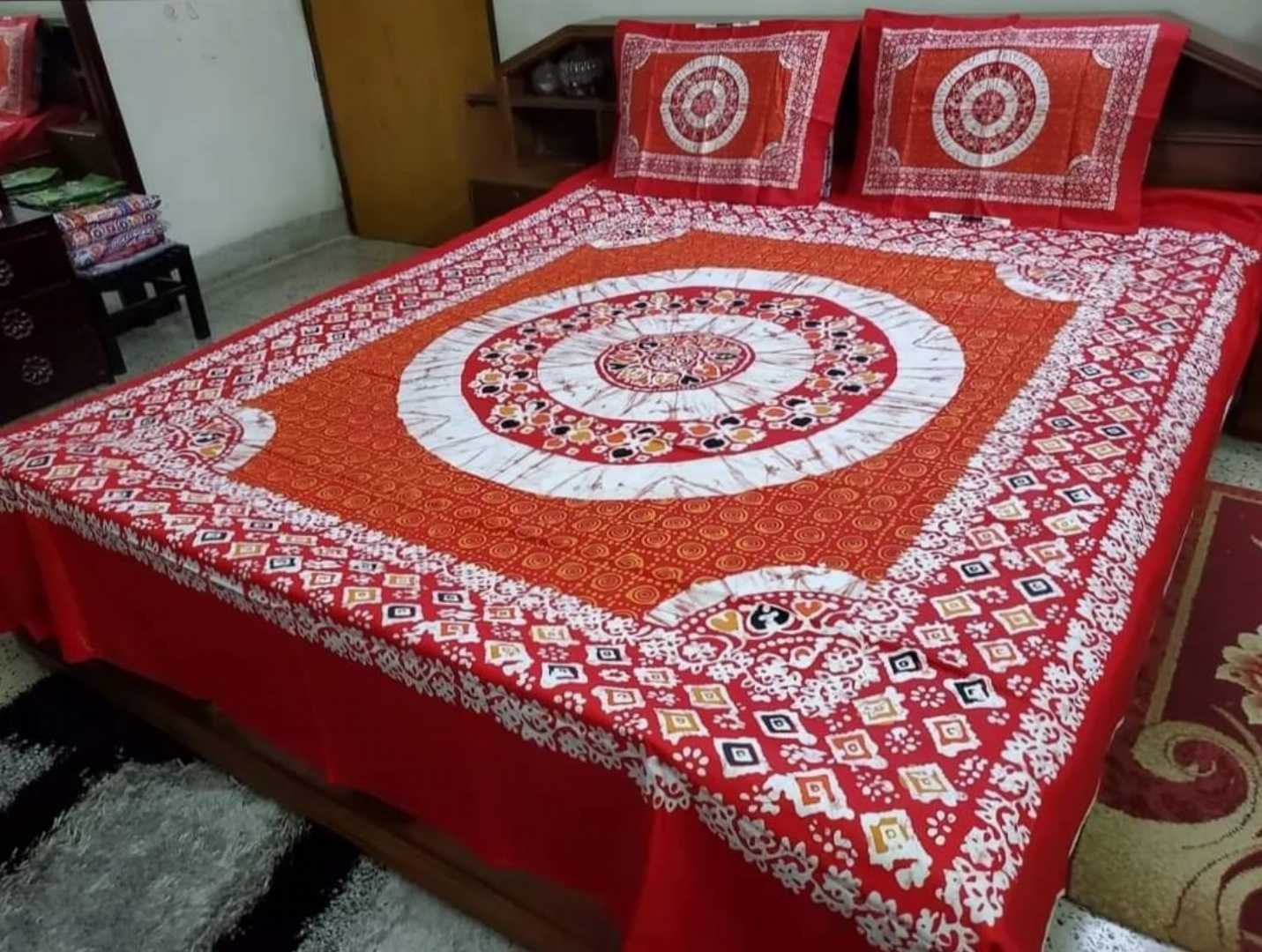 Exclusive 100% Cotton Bed Sheet 7.5 feet by 8 feet