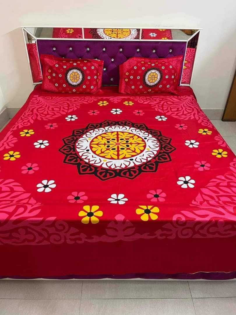 Exclusive 100% Cotton Bed Sheet 7.5 feet by 8 feet