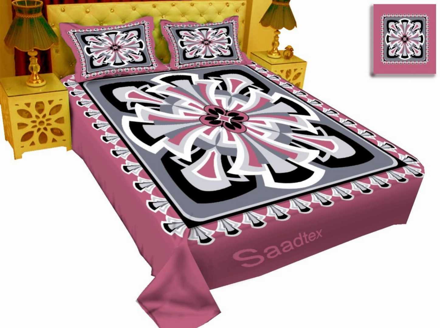 Exclusive 100% Cotton Bed Sheet 7.5 feet by 8 feet