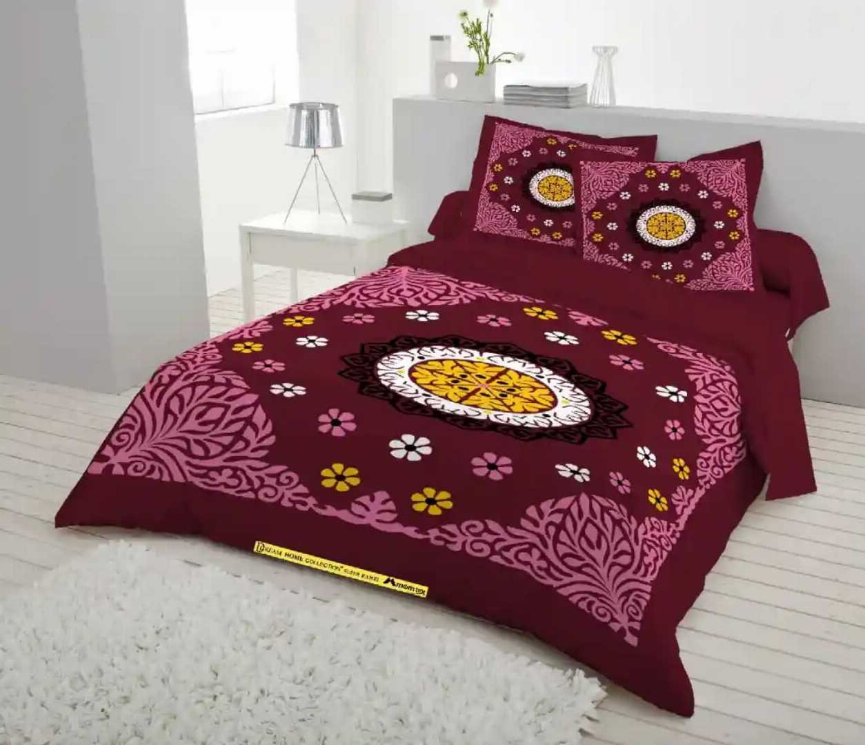 Exclusive 100% Cotton Bed Sheet 7.5 feet by 8 feet