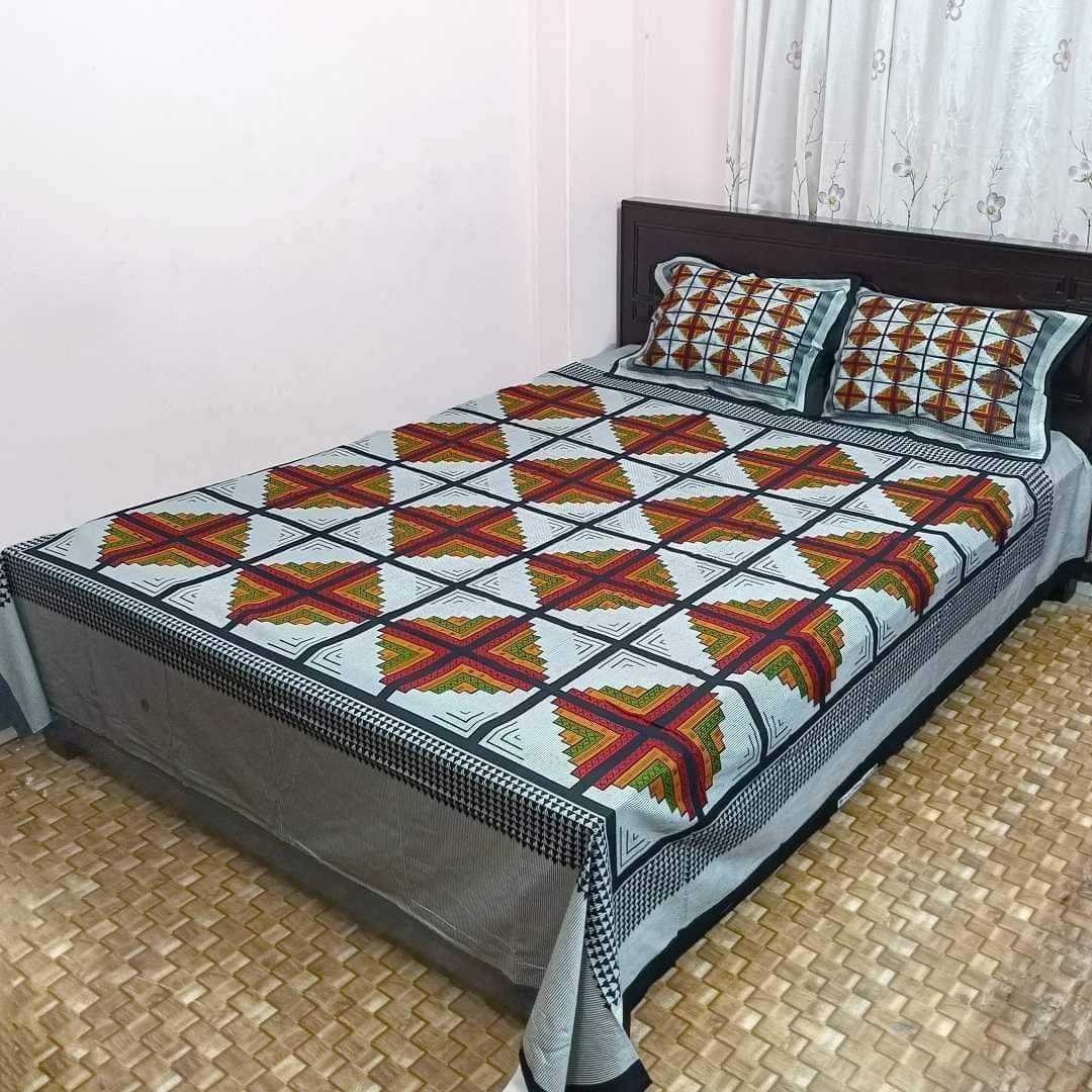 Exclusive 100% Cotton Bed Sheet 7.5 feet by 8 feet