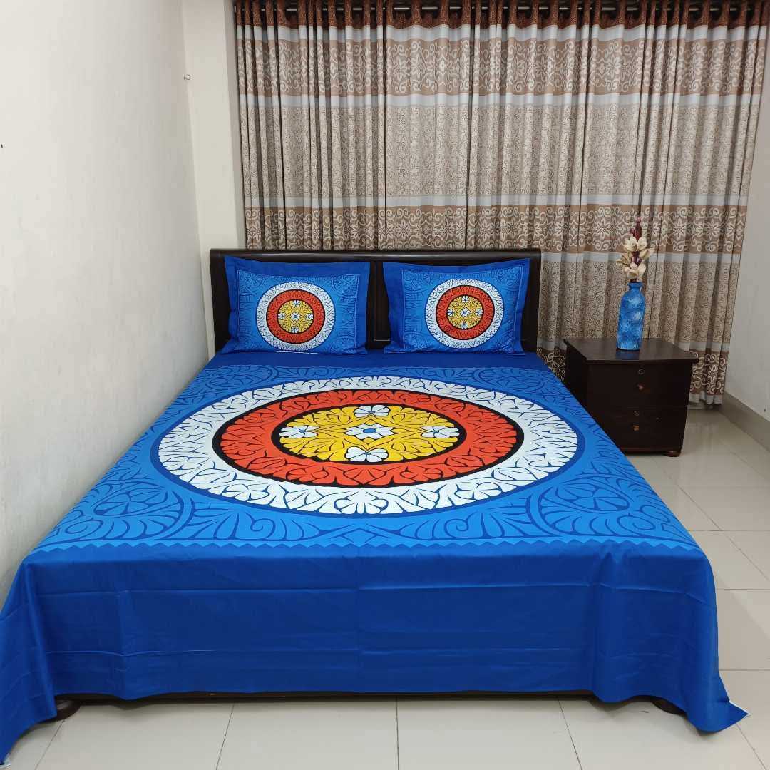 Exclusive 100% Cotton Bed Sheet 7.5 feet by 8 feet
