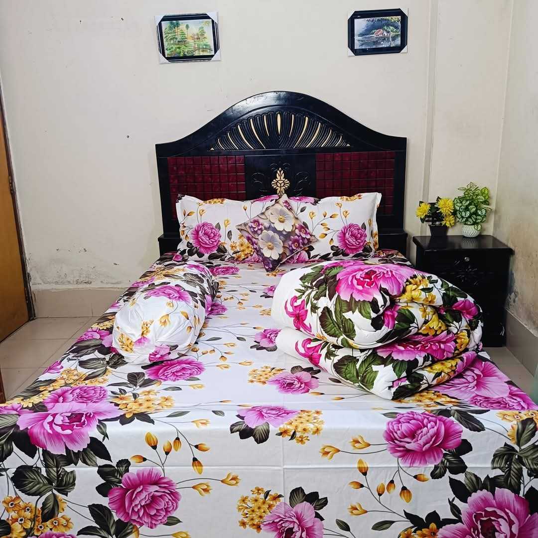৫,পিছ,সেট,প্রিমিয়াম,কোয়ালিটি,টুইল,কটন,ফেব্রিক্স,কমফোর্টার