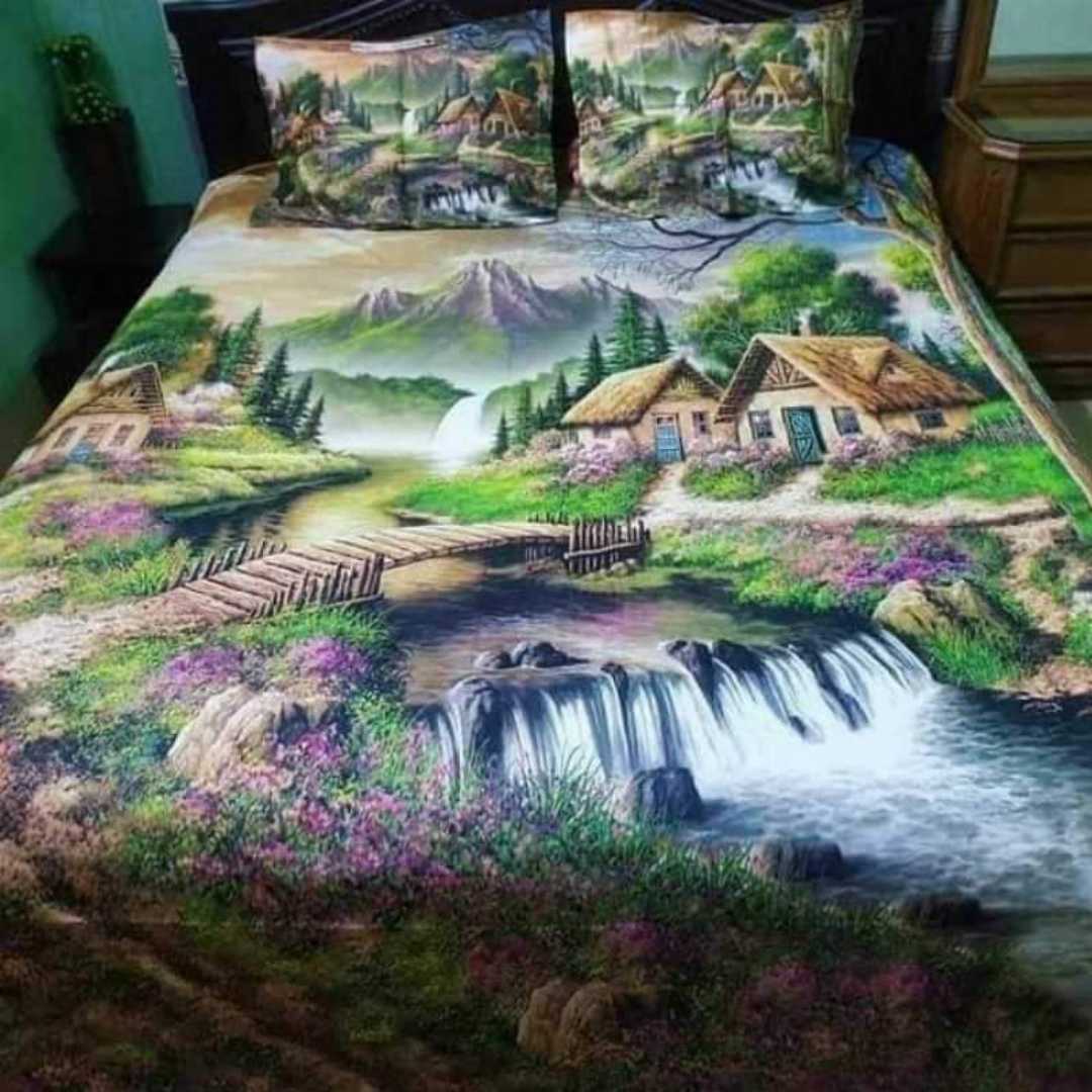 Exclusive 100% Cotton Bed Sheet 7.5 feet by 8 feet