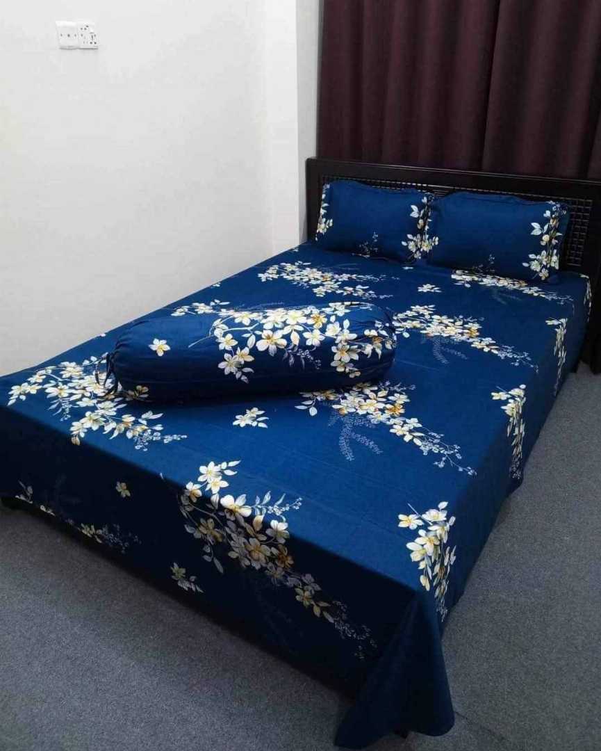Exclusive,100%,Cotton,Bed,Sheet,7.5,feet,by,8,feet