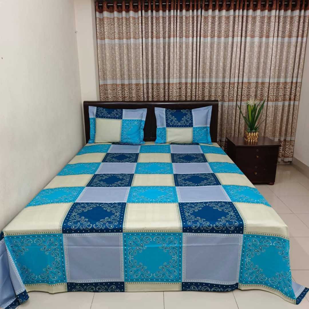 Exclusive,100%,Cotton,Bed,Sheet,7.5,feet,by,8,feet