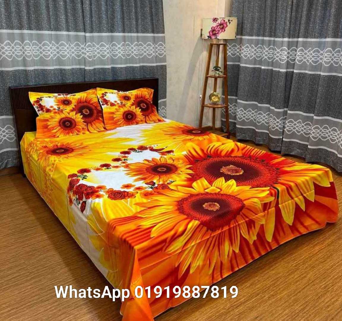 Exclusive 100% Cotton Bed Sheet 7.5 feet by 8 feet