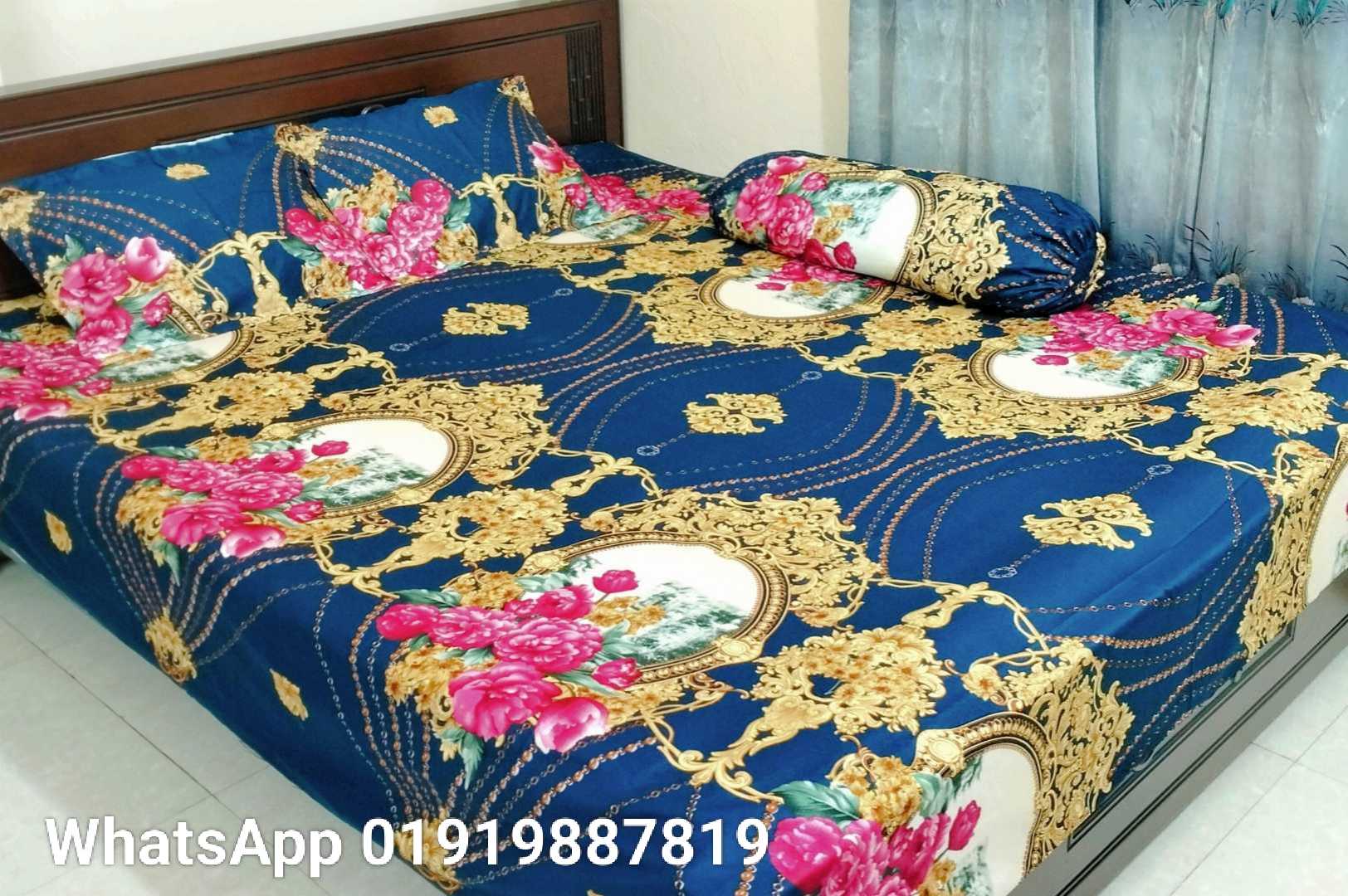 Exclusive,100%,Cotton,Bed,Sheet,7.5,feet,by,8,feet