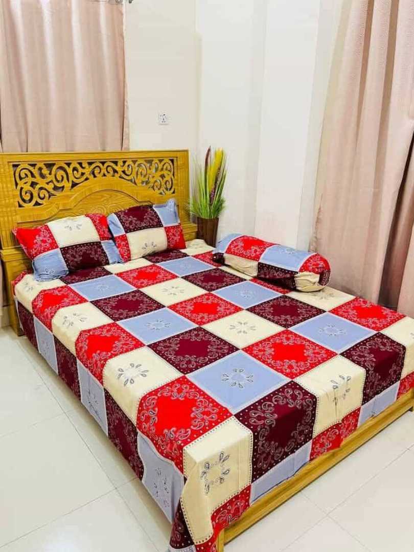 Exclusive,100%,Cotton,Bed,Sheet,7.5,feet,by,8,feet