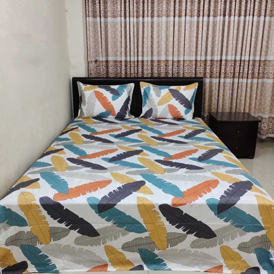 Exclusive,100%,Cotton,Bed,Sheet,7.5,feet,by,8,feet