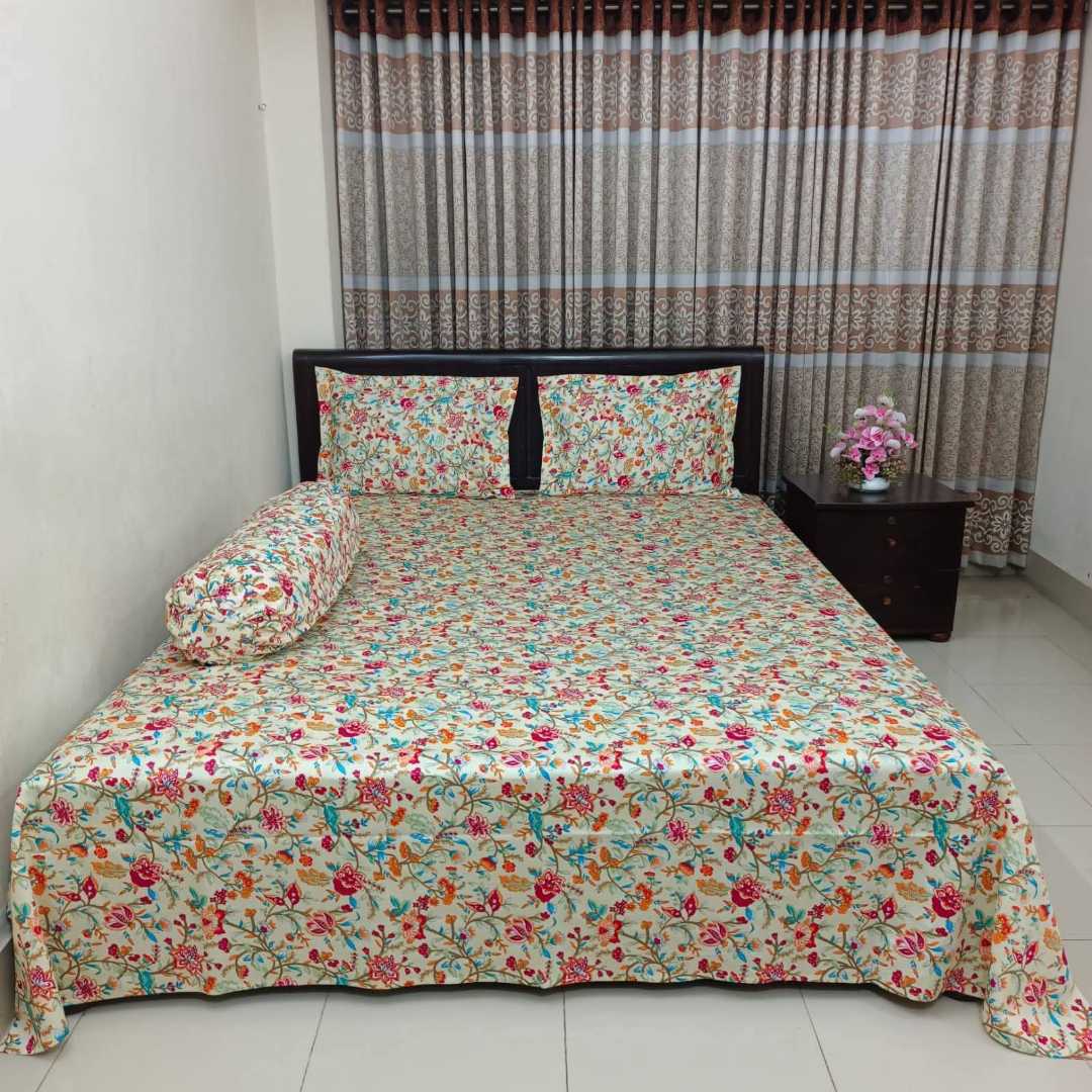 Exclusive,100%,Cotton,Bed,Sheet,7.5,feet,by,8,feet