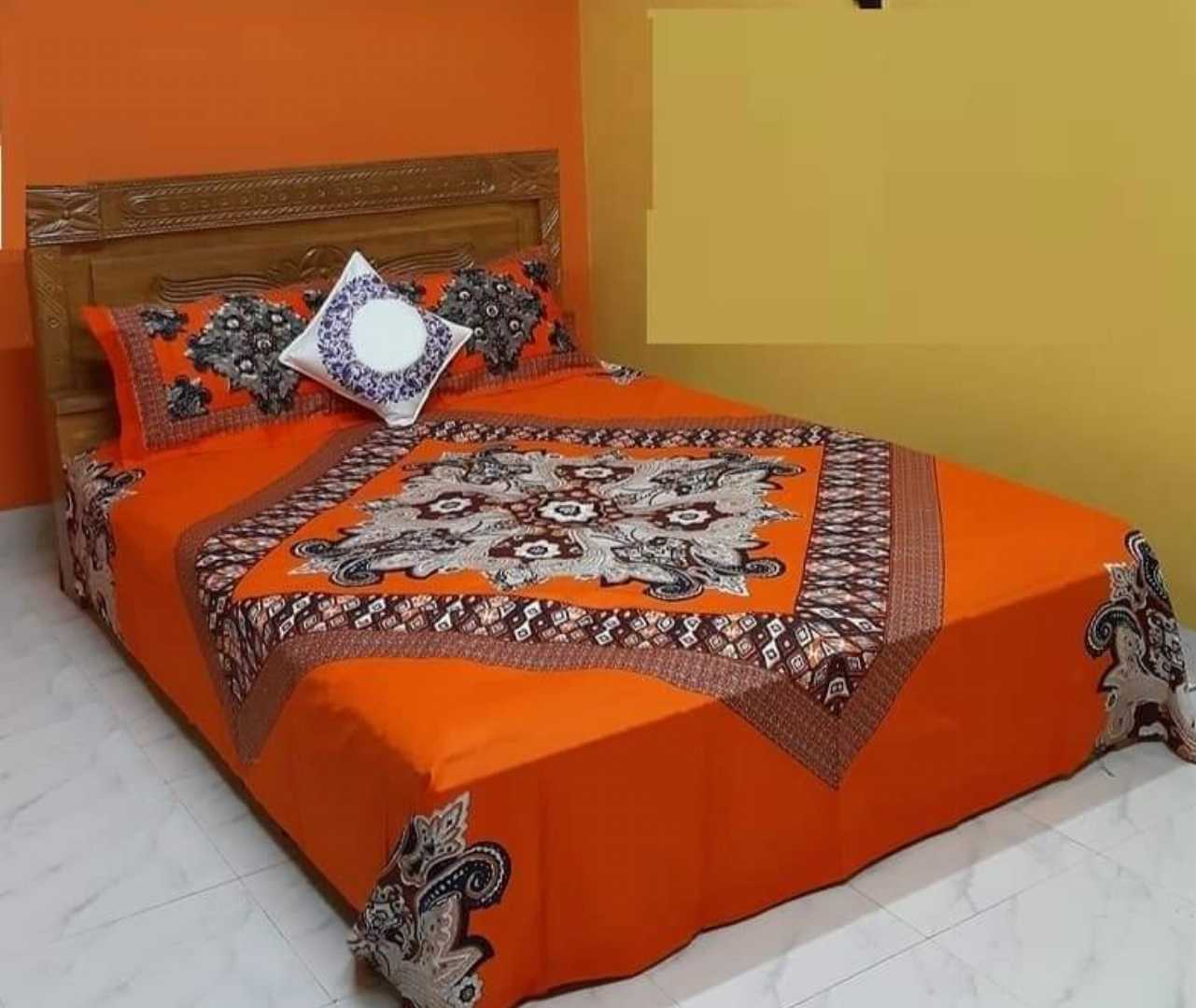 Exclusive 100% Cotton Bed Sheet 7.5 feet by 8 feet