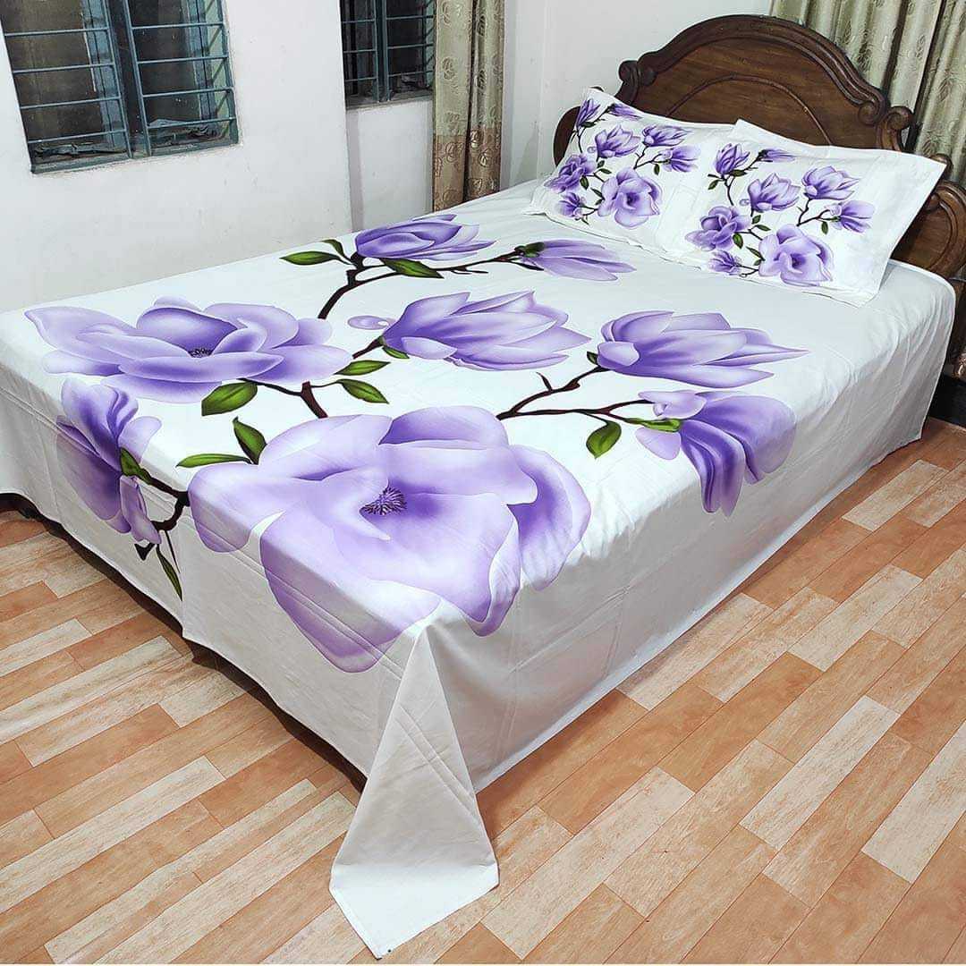 Exclusive 100% Cotton Bed Sheet 7.5 feet by 8 feet