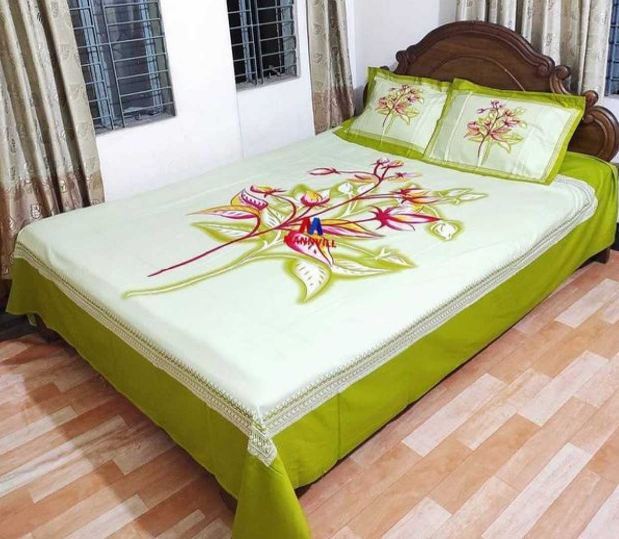 Exclusive 100% Cotton Bed Sheet 7.5 feet by 8 feet