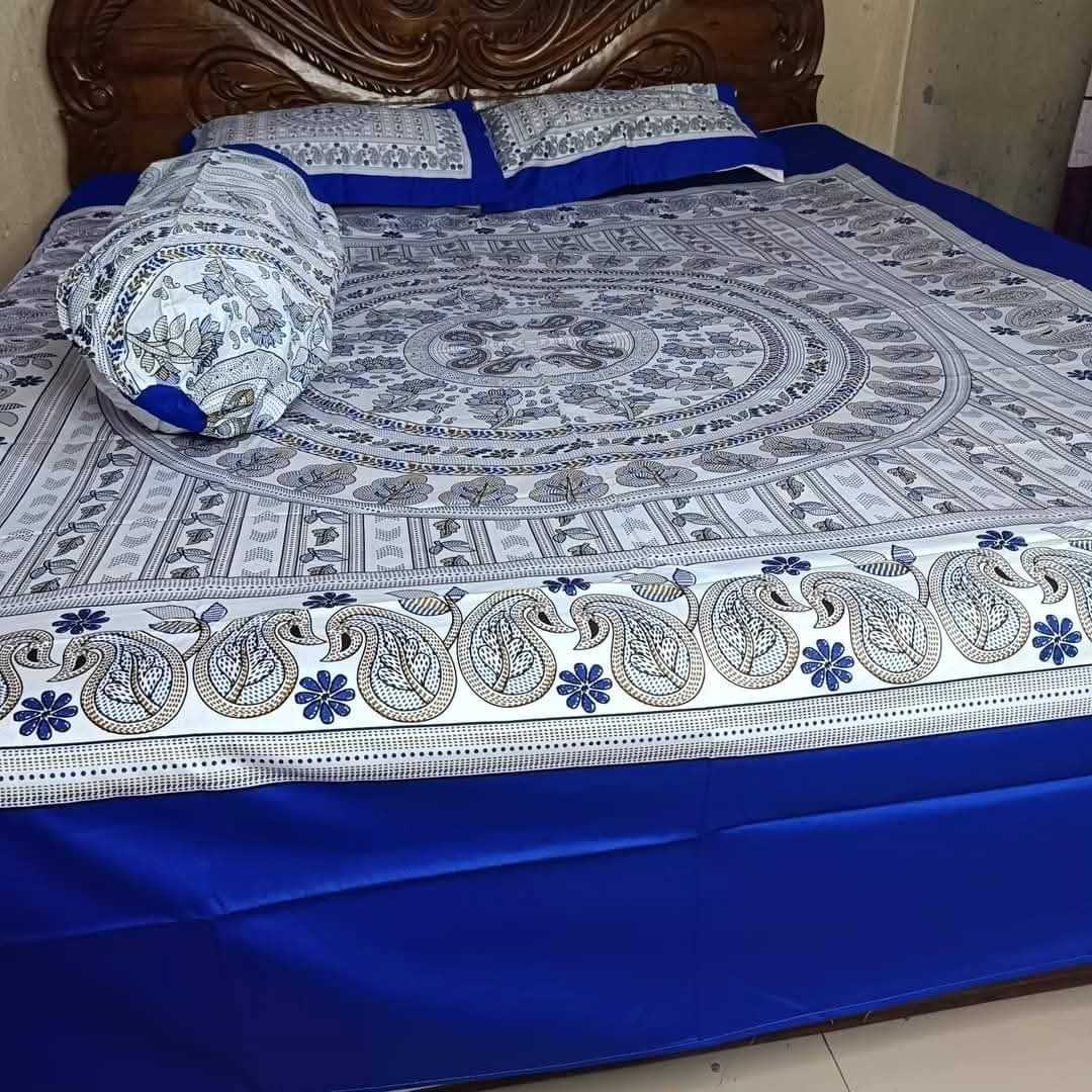 Exclusive 100% Cotton Bed Sheet 7.5 feet by 8 feet