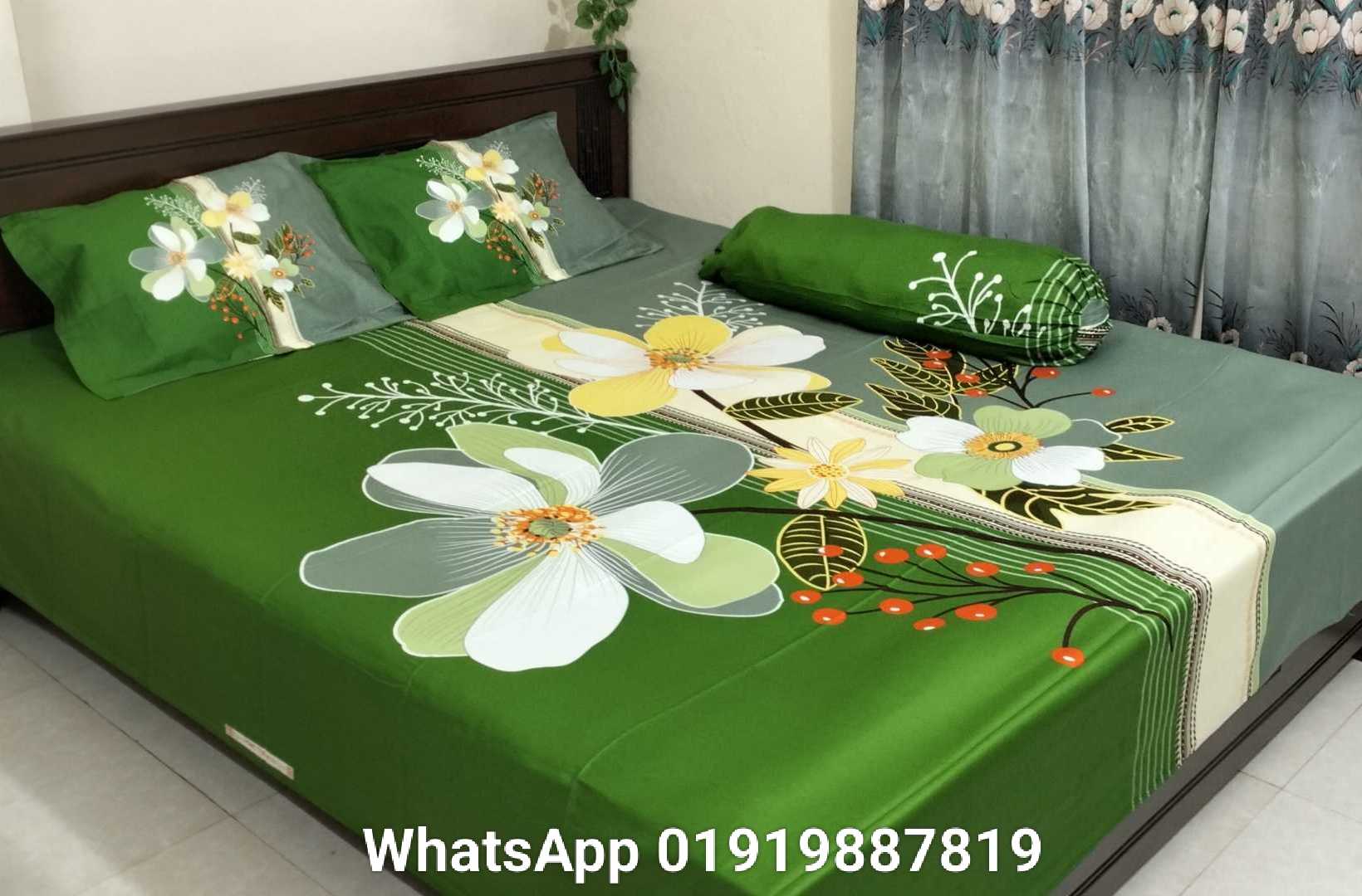 Exclusive 100% Cotton Bed Sheet 7.5 feet by 8 feet