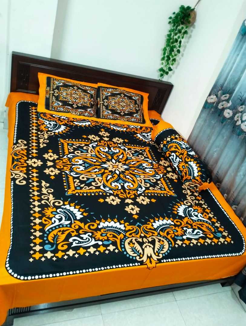 Exclusive 100% Cotton Bed Sheet 7.5 feet by 8 feet