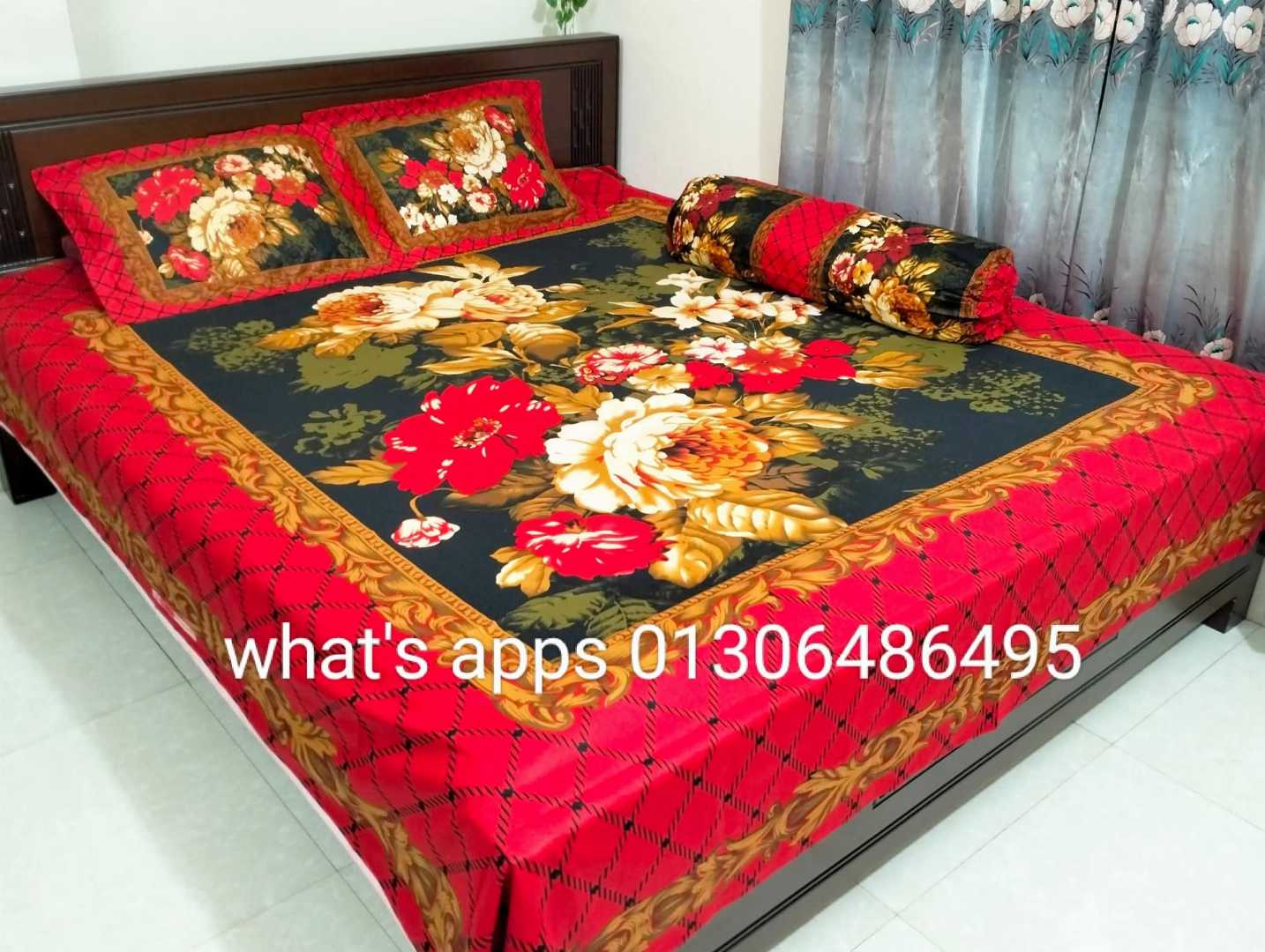 Exclusive 100% Cotton Bed Sheet 7.5 feet by 8 feet