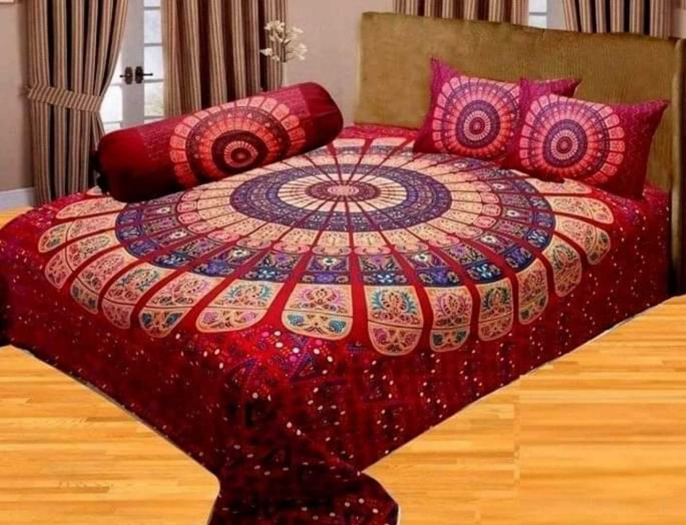 Exclusive 100% Cotton Bed Sheet 7.5 feet by 8 feet