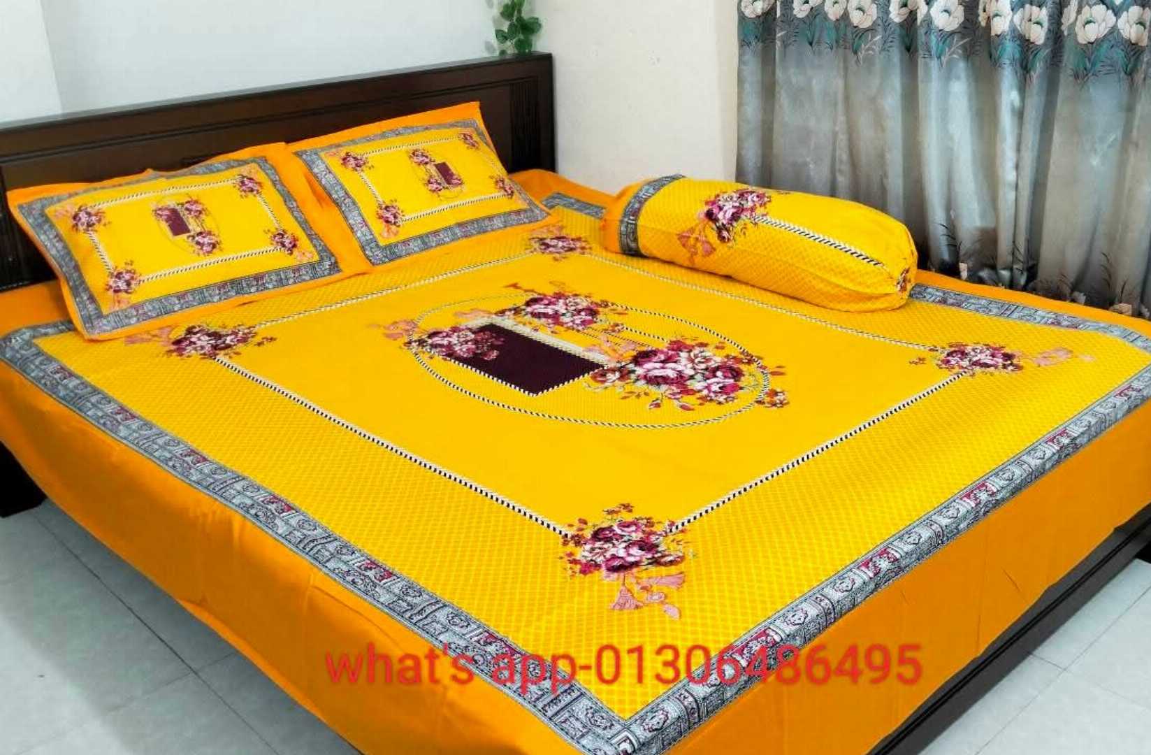 Exclusive 100% Cotton Bed Sheet 7.5 feet by 8 feet