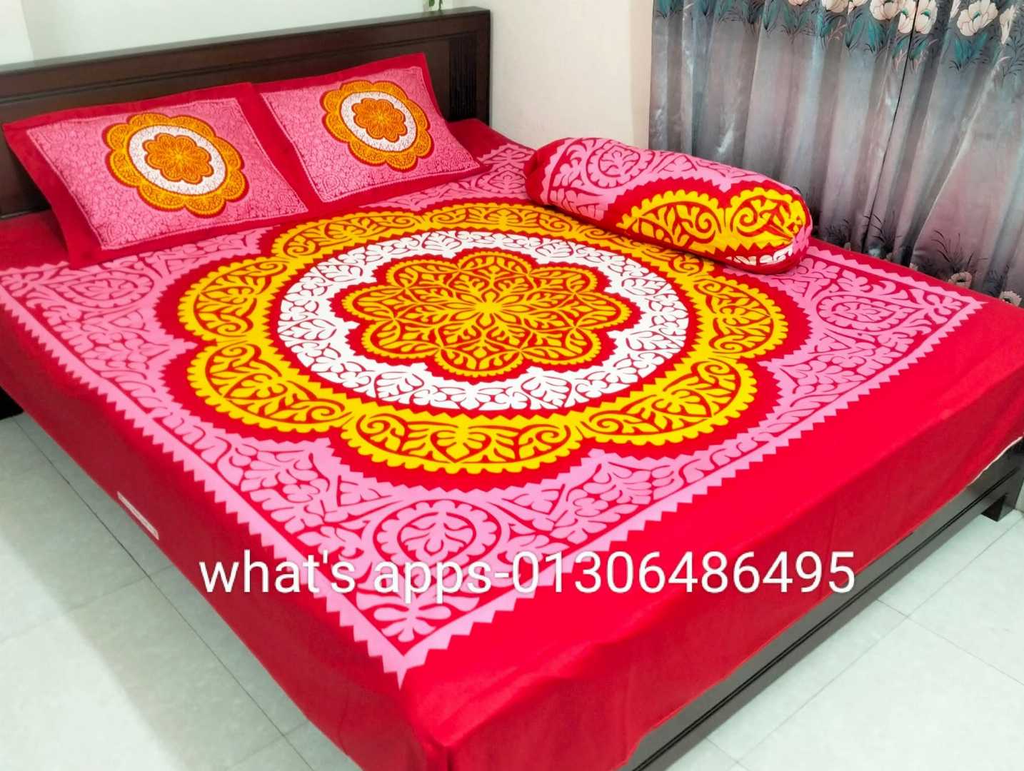 Exclusive 100% Cotton Bed Sheet 7.5 feet by 8 feet