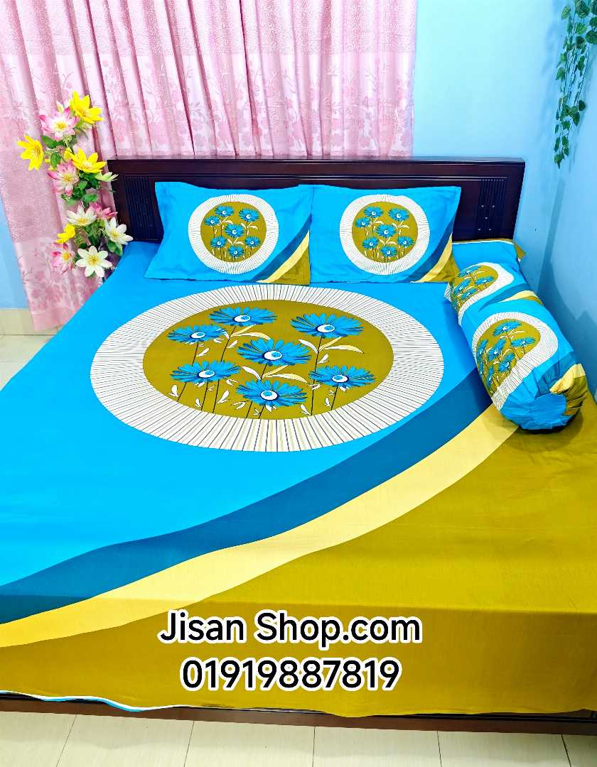 Exclusive 100% Cotton Bed Sheet 7.5 feet by 8 feet