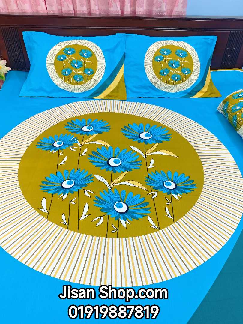 Exclusive 100% Cotton Bed Sheet 7.5 feet by 8 feet