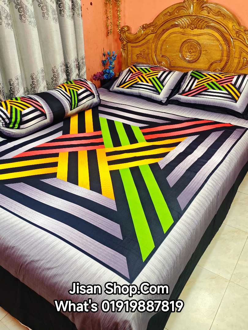 Exclusive 100% Cotton Bed Sheet 7.5 feet by 8 feet
