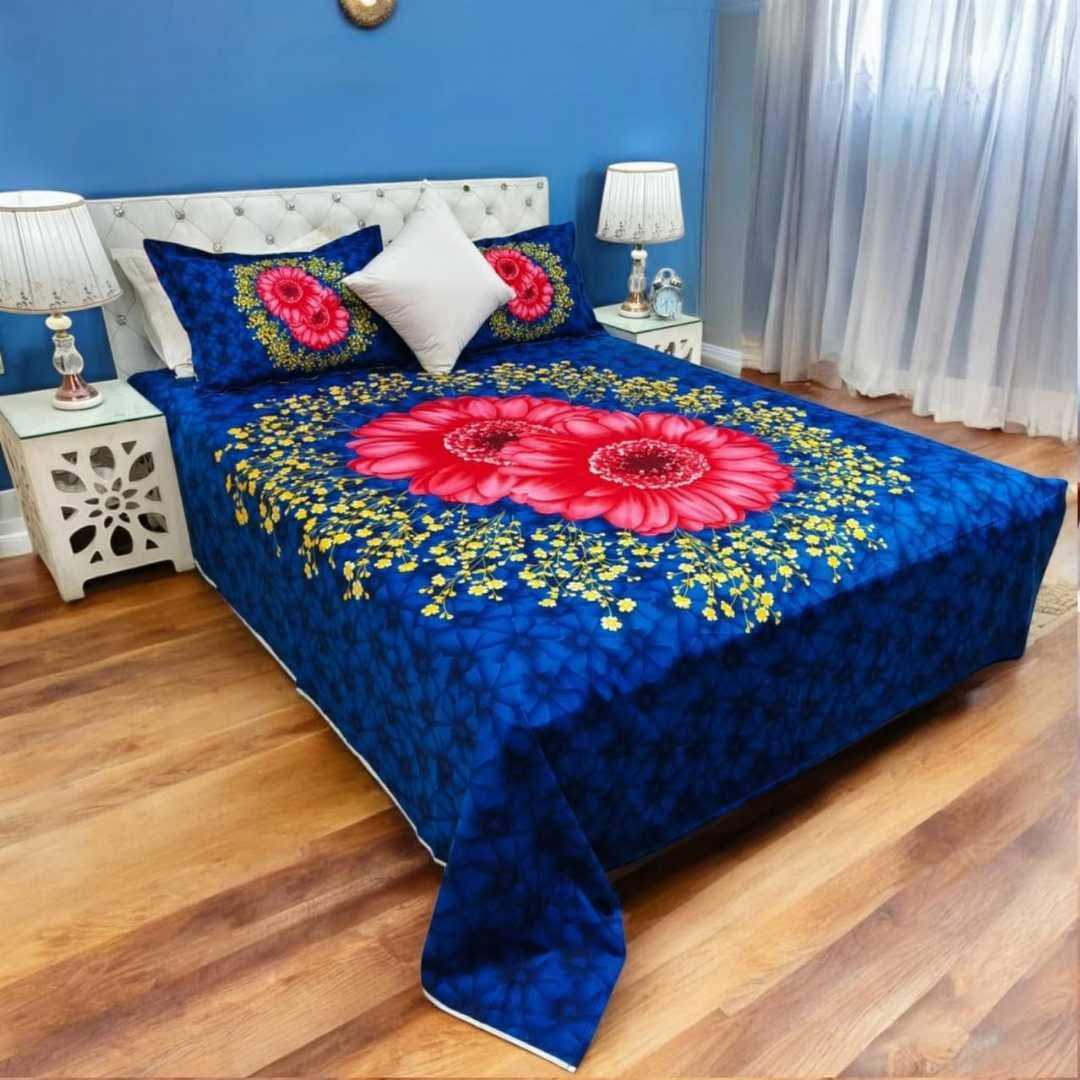 Exclusive 100% Cotton Bed Sheet 7.5 feet by 8 feet