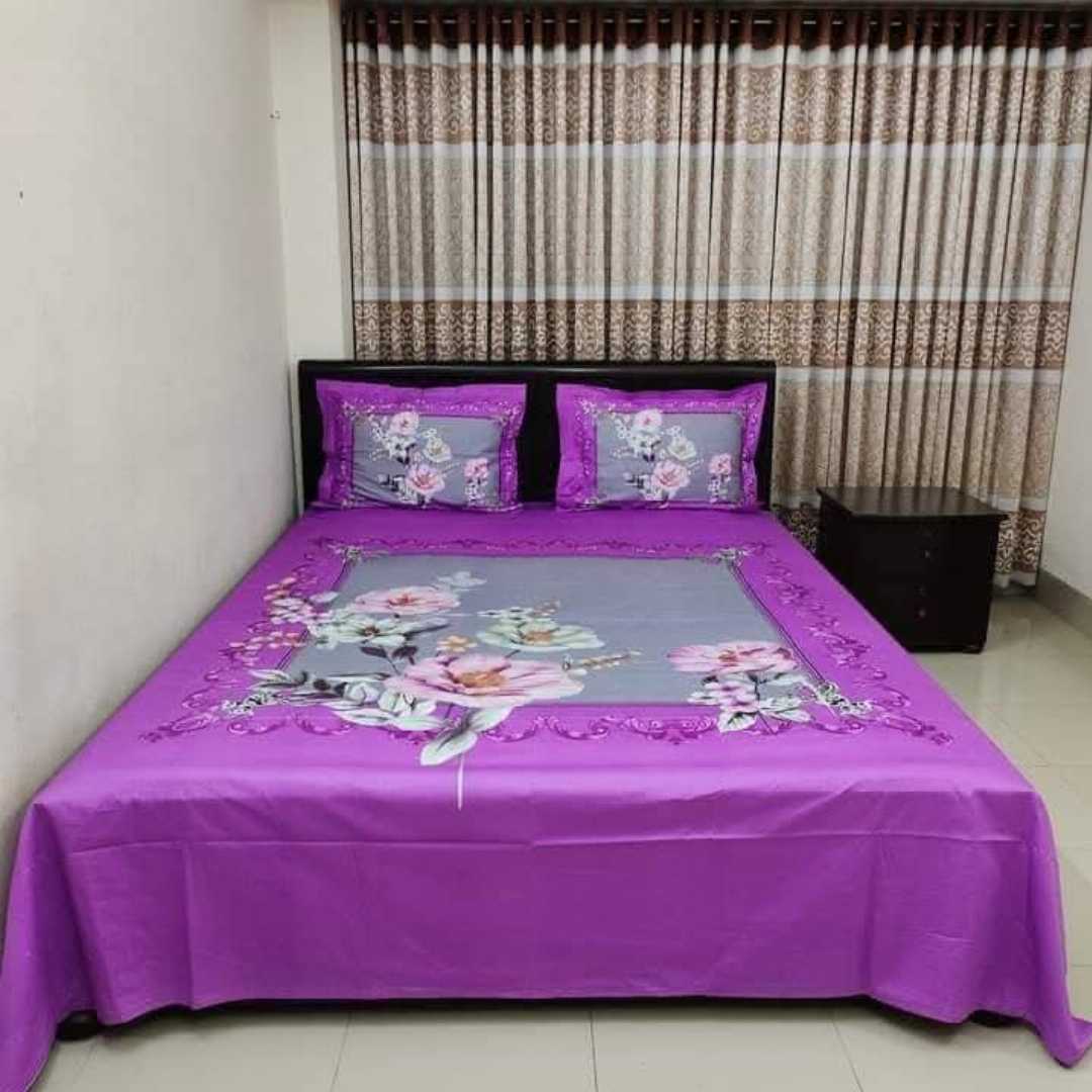 Exclusive 100% Cotton Bed Sheet 7.5 feet by 8 feet