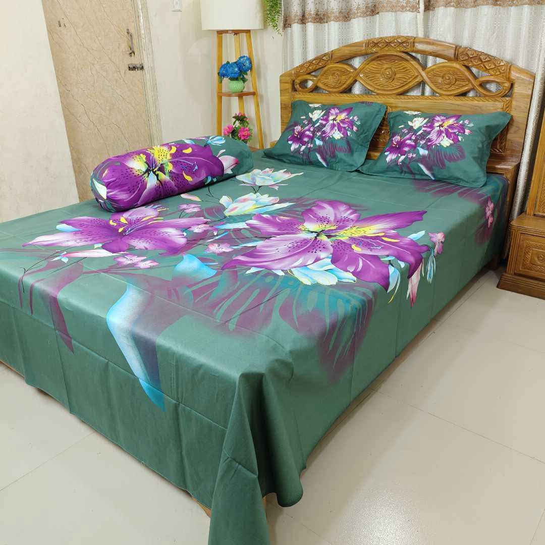 Exclusive 100% Cotton Bed Sheet 7.5 feet by 8 feet